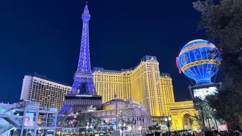 Las Vegas at night, photographed during Malcolm’s US travels